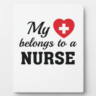 Pflegeleben | Mein Herz belongs Nurse Fotoplatte