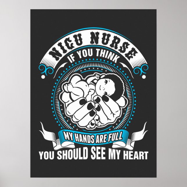 Pflegeleben | Nicu Nurse Meine Hand ist voll Poster (Vorne)