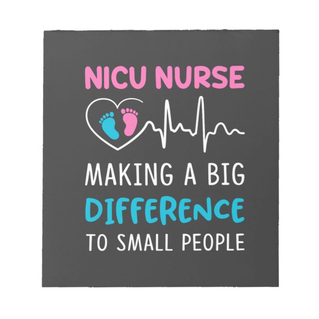 Pflegeleben | Nicu Nurse Notizblock (Vorderseite)