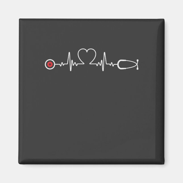 Pflegeleben | Nurse Heartbeat Magnet (Vorne)