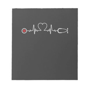 Pflegeleben   Nurse Heartbeat Notizblock