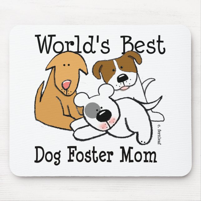 PflegeMama der Welt bester Hunde Mousepad (Vorne)