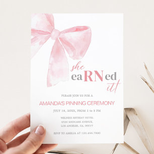 Pflegemedizin RN Pinning Graduation Party Einladung