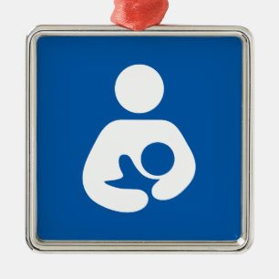 Pflegen/stillendes Symbol Ornament Aus Metall