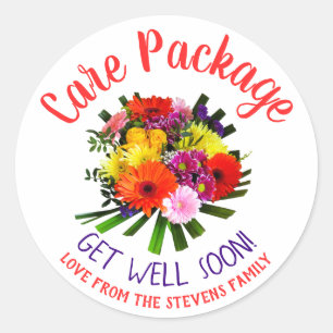 Pflegepaket für Kranke Runder Aufkleber