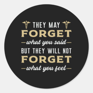 Pflegepersonal Krankenpflege Pflegepersonal Schöne Runder Aufkleber