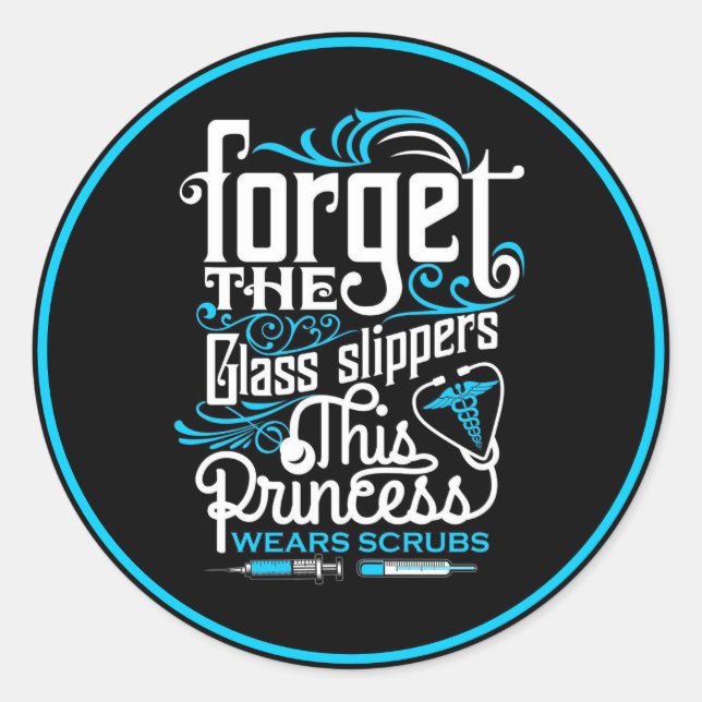 Pflegequotes Runder Aufkleber (Vorderseite)