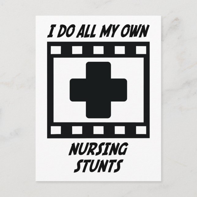 Pflegestunts Postkarte (Vorderseite)