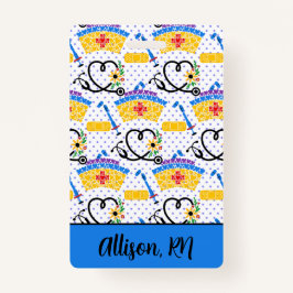 Pflegewerkzeuge für Polka Dots Berufliche ID Ausweis