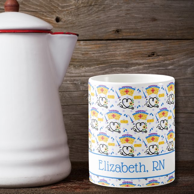 Pflegewerkzeuge mit Monogramm Kaffeetasse (Von Creator hochgeladen)