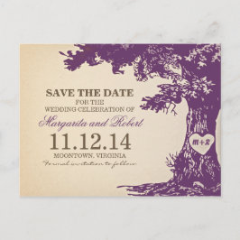 Pflücke, alte Eiche Save the Date Postkarten