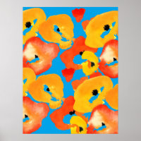 Pflücke große Blume Rot-Orange