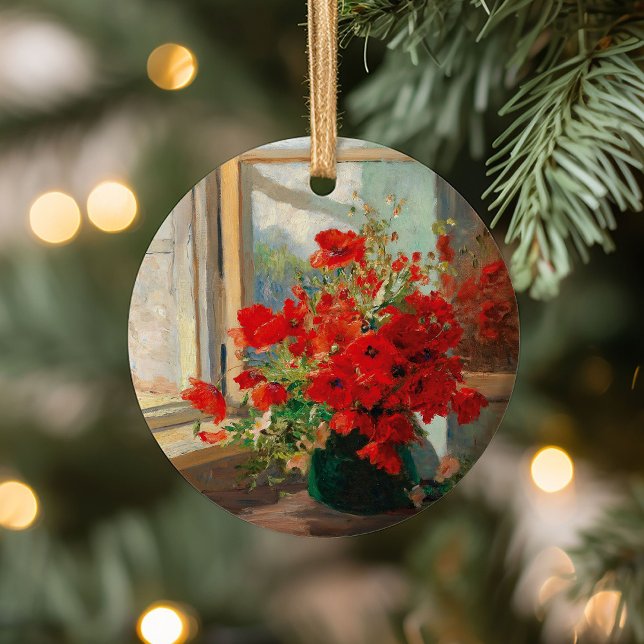 Pflücke im Fenster | Olga Wisinger-Florian Keramik Ornament (Von Creator hochgeladen)