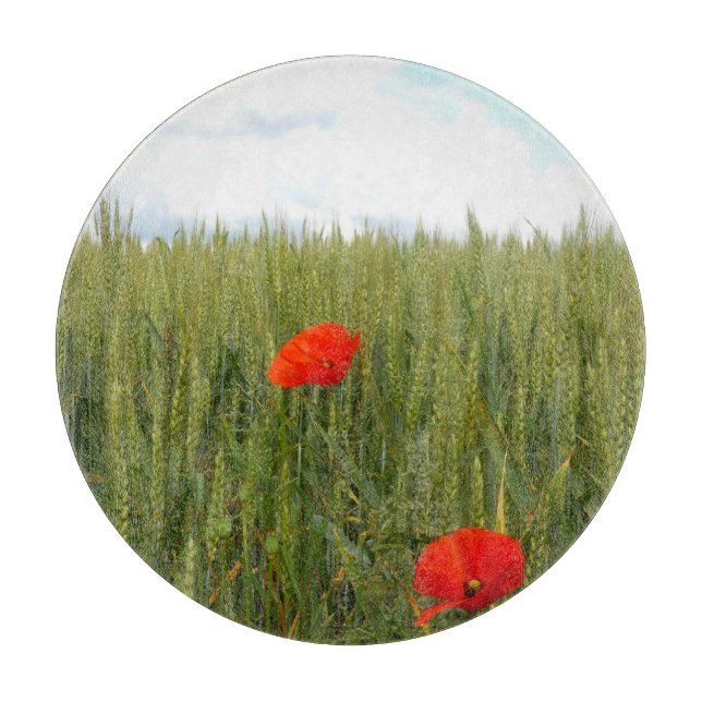 Pflücke in einem Glas-Koppel-Brett Schneidebrett (Vorderseite)