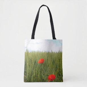 Pflücke in einem Wheat Field All-Over-Print Tote-B