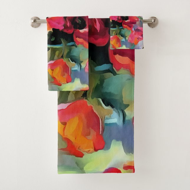 Pflücke in einer Glasvase Badhandtuch Set (Insitu)