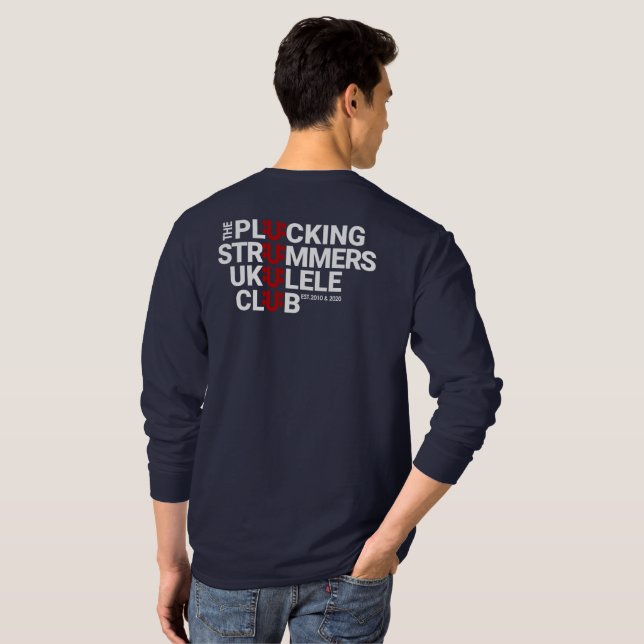 PFLÜCKENDE KLANGZAUBERER GCEA Langarm TSHIRT (Schwarz voll)