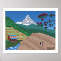 Pflügen mit Oxen, Nepal