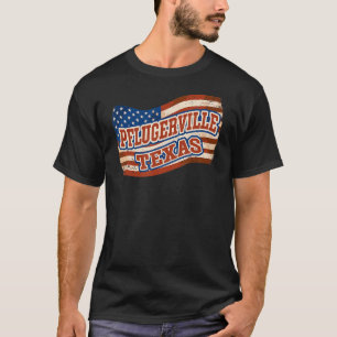 Pflugerville City National Texas Day Vintag Ameri T-Shirt