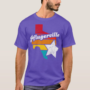 Pflugerville Texas Vintag-Distressed Souvenir T-Shirt