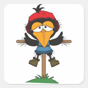 Pfosten Quadratischer Aufkleber