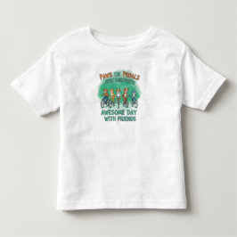 Pfoten auf Pedalen: Ein toller Tag mit Freunden Kleinkind T-shirt