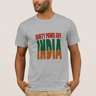 Pfoten aus india China india T - Shirt Design