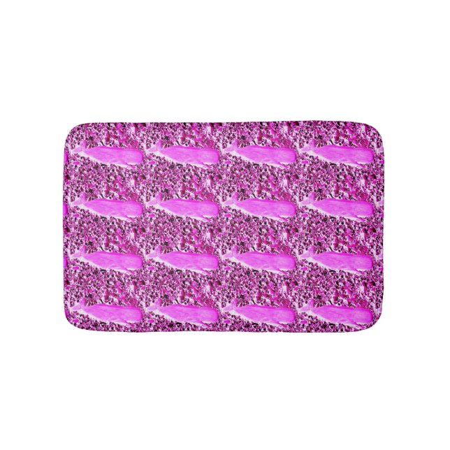 Pfoten aus rosa Walen Badematte (Vorderseite)