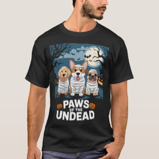 Pfoten der Untoten T Pfoten der Untoten: Halloween T-Shirt