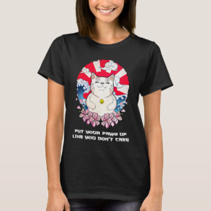Pfoten hoch, als ob es dir egal wäre Katze Katze T-Shirt