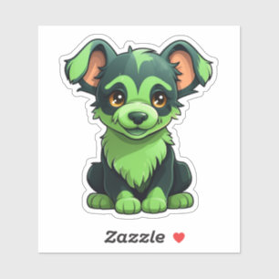 Pfoten in Aktion: Energiegeladene Hunde-Sticker fü Aufkleber