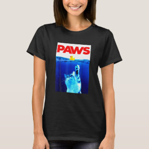 Pfoten Katze und gelbe Gummiente Süßes Kätzchen  K T-Shirt
