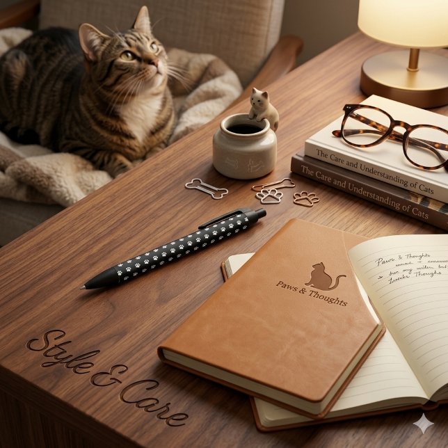 Pfoten-Muster-Stylischer Stift mit süßem Tierdruck (Paw Pattern Stylish Pen Cute Animal Print Style)