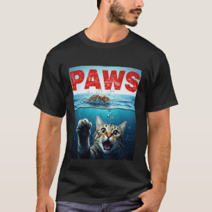 Pfoten Parodie Katze Maus Humorvolle Katze jagt Ma T-Shirt
