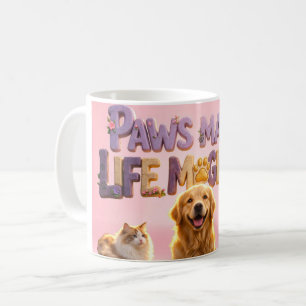 Pfoten, Süßer Hund Katze Welpe Haustierliebhaber Kaffeetasse
