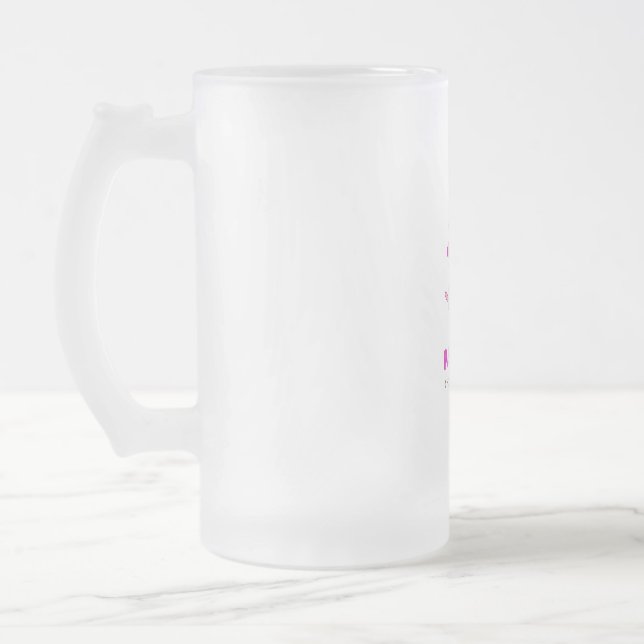 Pfoten und Becherpult Mattglas Bierglas (Links)