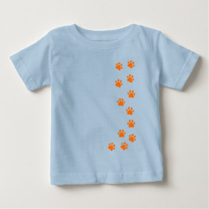 Pfotenabdruck - fügen Sie Ihren eigenen Namen oder Baby T-shirt