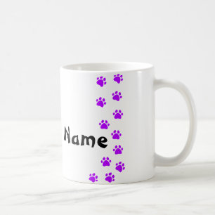 Pfotenabdruck-Tasse - mit eigenem Namen Kaffeetasse