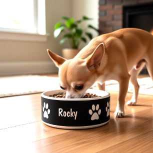 Pfotenabdrücke Kleine-Hunde-Schüssel Napf