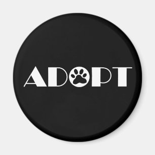 Pfotenhund adoptiert magnet