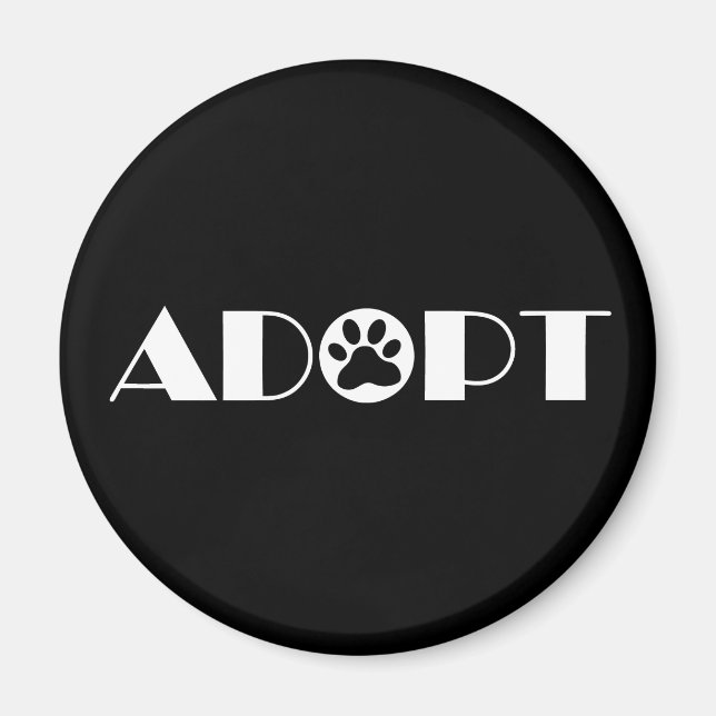 Pfotenhund adoptiert magnet (Vorne)