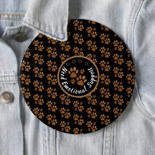 Pfotenprint personalisierte Liebhaber von Haustier Button