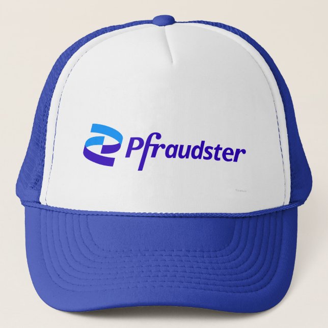 Pfraudster - Parody für das Pfizer-Logo Truckerkappe (Vorderseite)