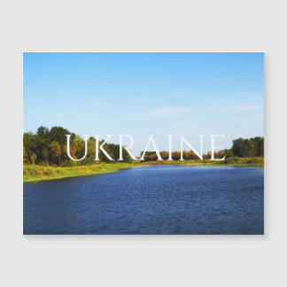 Pfund im südlichen Steppenbereich der Ukraine Post Magnetkarte