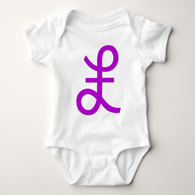 Pfund-Zeichen Baby Strampler (Vorderseite)