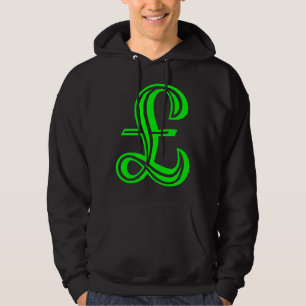 Pfund-Zeichen - grün Hoodie