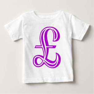 Pfund-Zeichen - Lila Baby T-shirt