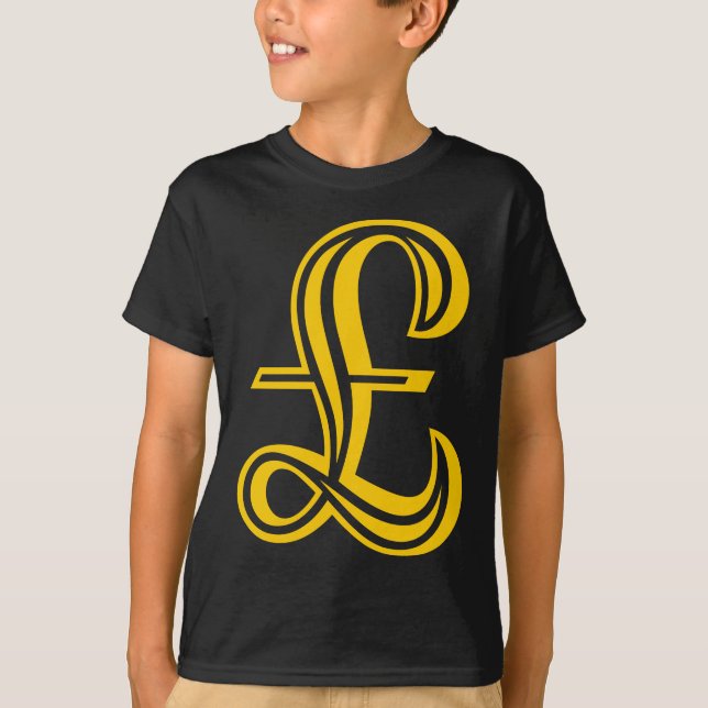 Pfund-Zeichen T-Shirt (Vorderseite)