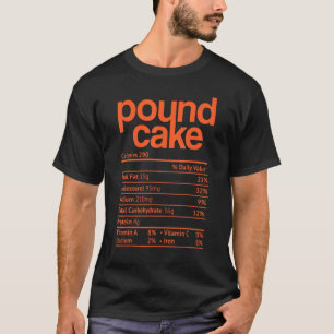 Pfundkuchen Ernährungsfakten Thanksgiving Weihnach T-Shirt