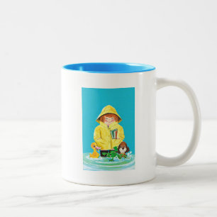 Pfützen des Vergnügens Zweifarbige Tasse